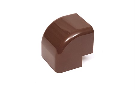 Outer corner for duct KD-8-B, brown